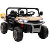 12V 2 Seater Kids Electric Ride-On Car with Electric Bucket, Remote Control - Yellow