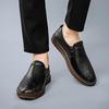 Genuine Leather Quality Men'S Shoes Brand Men Casual Shoes Luxury Business Platform Shoes Breathable Slip On Driving Moccasins