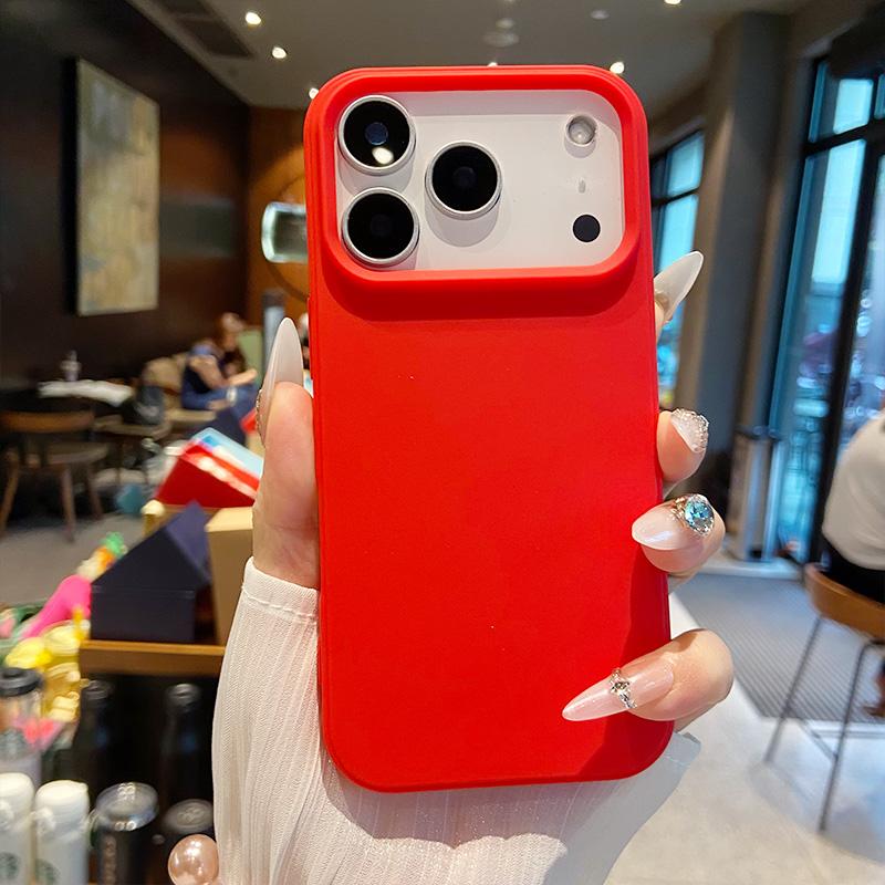 

Роскошный чехол для телефона конфетного цвета для IPhone 17 Pro Max Мягкая силиконовая накладка для IPhone 17 Air 17Pro Бампер для камеры ТПУ Задние чехлы For iPhone 17 красный