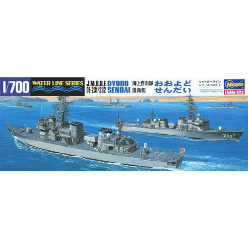 Hasegawa 1/700 Waterline Series Japan Maritime Self-Defense Force Destroyer Oyodo/Sendai Plastic Model 014