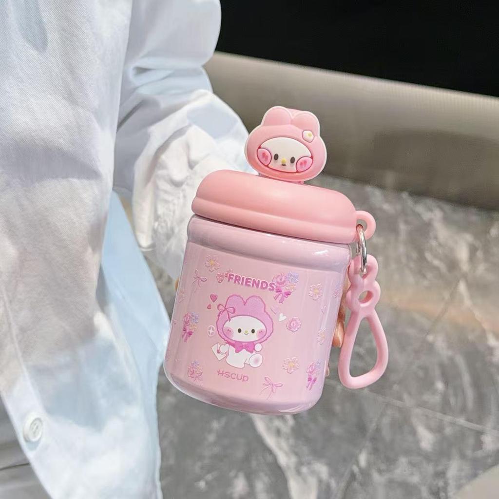 Titi Cat Cartoon Mini Thermos - Cute Portable Water Cup for Girls and Children