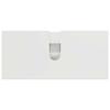 Bathroom Furniture Set 4 Pcs High Gloss White Plywood and Metal