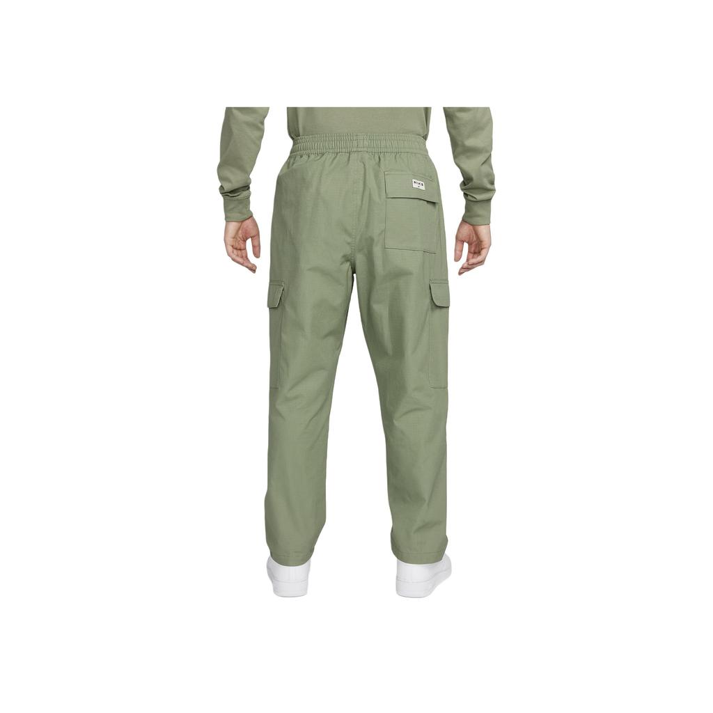 Nike Einfarbige gewebte Cargohose für Herren, mittlere Taille, Hosen, Grün FZ4731-386