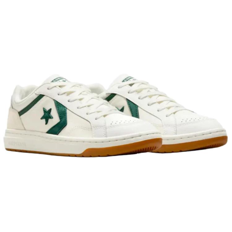 Converse Pro Blaze Classic Bequeme Weiche Low-Top-Skateschuhe Herren Sneaker Weiß Grün A12404C