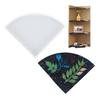 Fan-shaped Shelf Tray Epoxy Resin Mold Display Stand Coaster Plate Silicone Mould DIY Crafts Home Ornaments Mold
