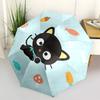 1 Stück Schwarze Katze Abenteuer-Regenschirm mit Kunststoffgriff, Geeignet für alle Jahreszeiten Outdoor YUSAN286