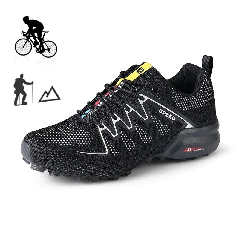 Cycling Shoes Men Women Mountain Road Bike Sneakers Motorcycle Shoes Waterproof Bicycle Shoes Outdoor Hiking Sports Sneakers