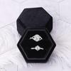 Flannel Hexagonal Jewelry Box for Bracelets and Rings