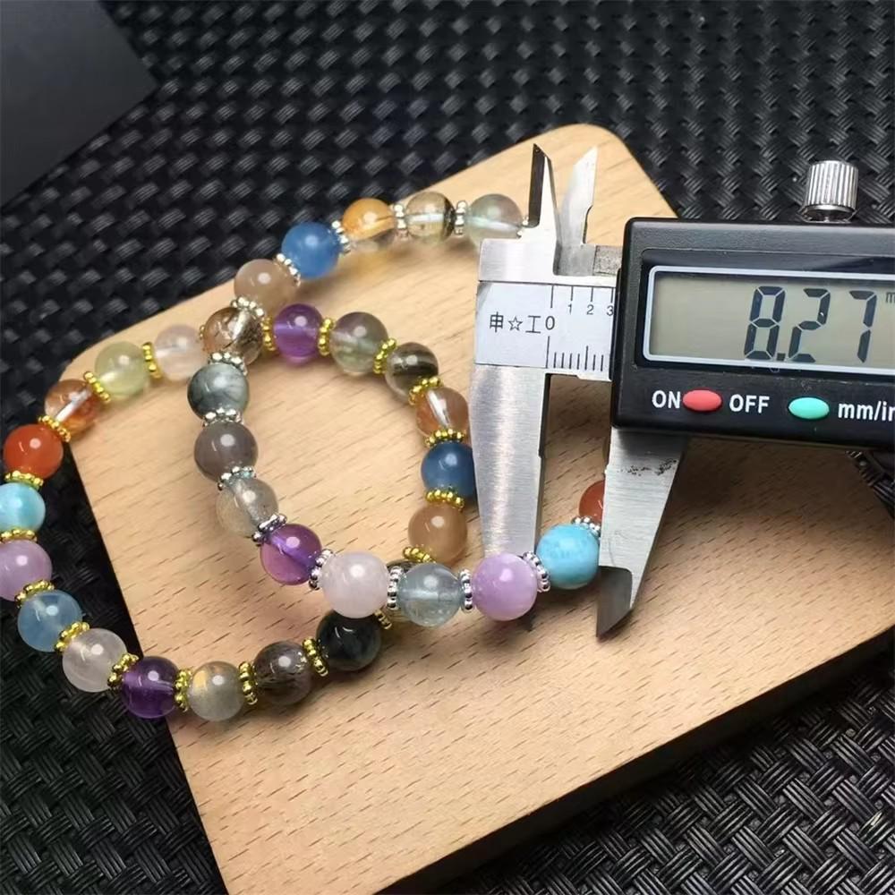 Women's Multi-Gemstone Bracelet with Amethyst, Citrine, and Super Seven Crystals