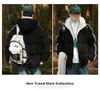 Men's 2025 American Style White Duck Down Striped Winter Jacket - New Style Plus Velvet Thickened Warm Casual Outerwear