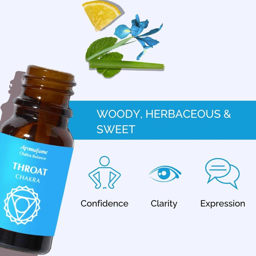Lavender & Vanilla Throat Chakra Essential Oil Diffuser Blend | 10ml