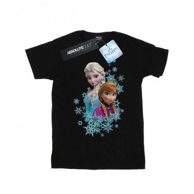 Womens/Ladies Frozen Elsa And Anna Sisters Cotton Boyfriend T-Shirt