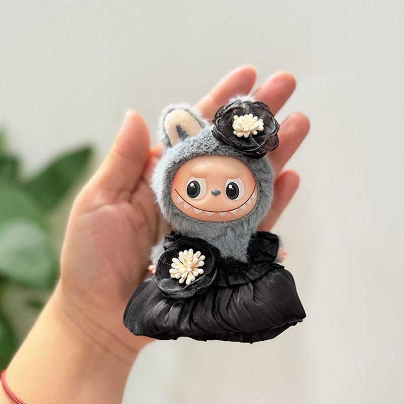 Mini Version 4.0 Vinyl Face Plush Blind Box Doll Clothes Christmas Set Small Nose Gaga Heart Bottom Password