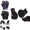 Stylish Black Touch Screen Winter Gloves Featuring Waterproof And Windproof Design