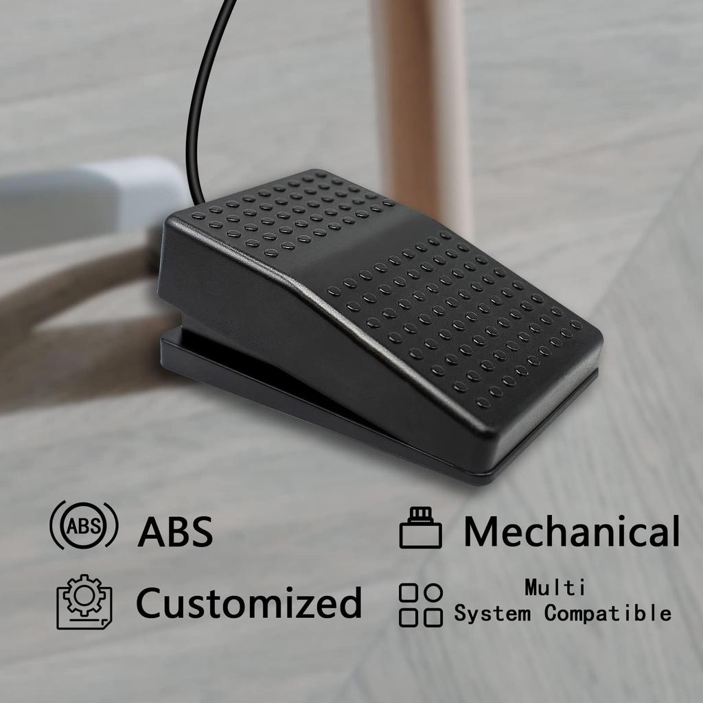 Foot Pedal Switch USB PC Program Hotkey Foot Control for Mouse Videa Game Office Work Hands-free