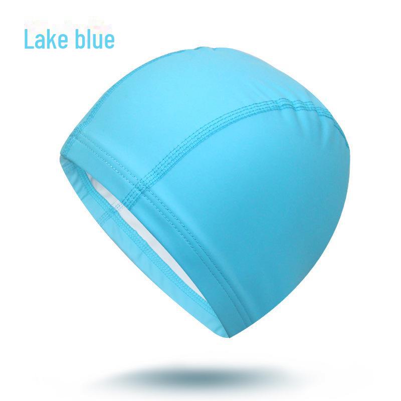 Unisex High Elastic PU Swimming Cap with Ear Protection - Waterproof, Long Hair Friendly, Anti-Head Pressure for Hot Spring and Swimming.