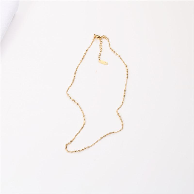 Women Dainty Stainless Steel Chain Necklace Simple Chain Necklace Drop Shipping Supplier Jewelry
