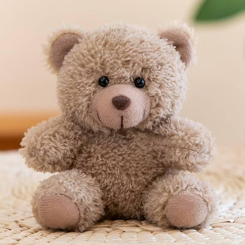 Personalized Plush Teddy Bear Keychain – Cute Backpack Charm 12 cm