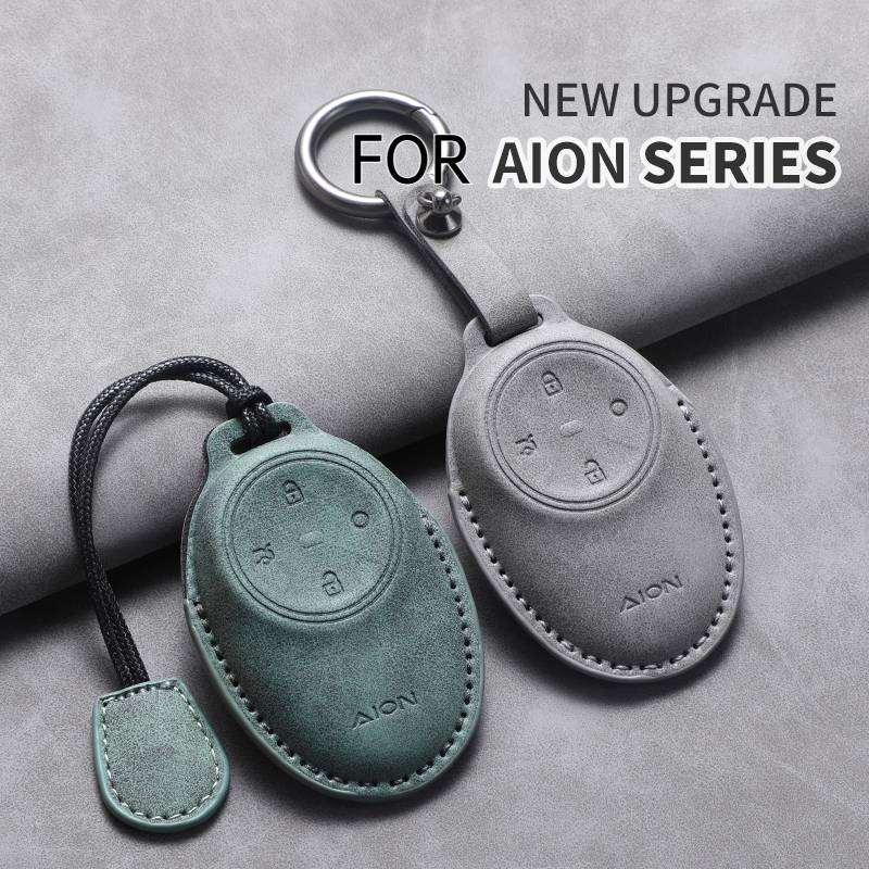 Car Key Case Cover Holder For Gac Aion S Plus New Energy Trumpchi Aion V Y Lx  Ge3 Ga3S Tyrannosaurus Rex Leahter Keychain