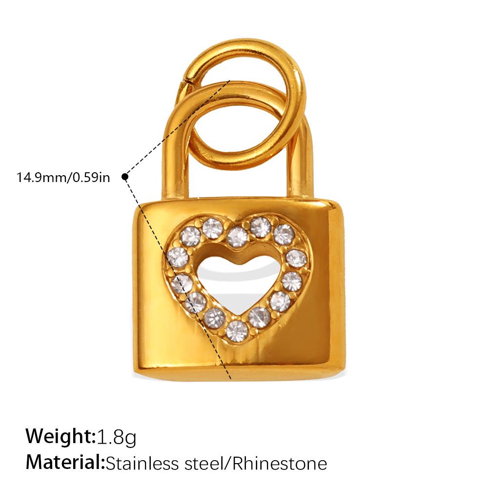 Luxurious Rhinestone Lock Pendant for Women – Unique and Versatile Jewelry Accessory