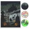 Halloween Castle Graveyard Pumpkin Diamond Painting Kit Handmade Diy Painting Home Decoration Painting