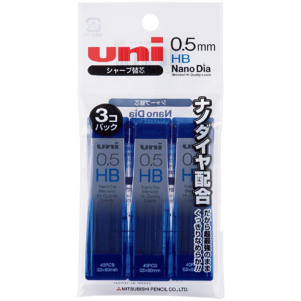 

Механический карандаш Mitsubishi Pencil Грифель Nano Diamond HB 3 штуки U05202ND3PHB 0.5 чёрный