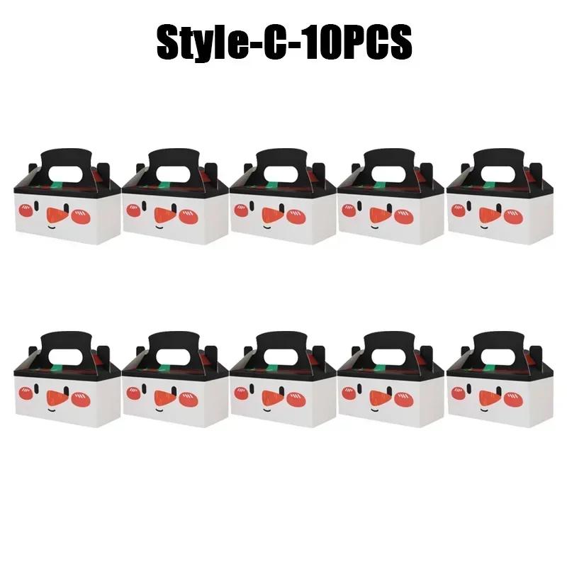 

Christmas Gift Box Square Candy Boxes with Handle Cookie Cake Pastry Boxes Treat Packaging Box Party Favor Boxes Party Supplies 21x19.7x9