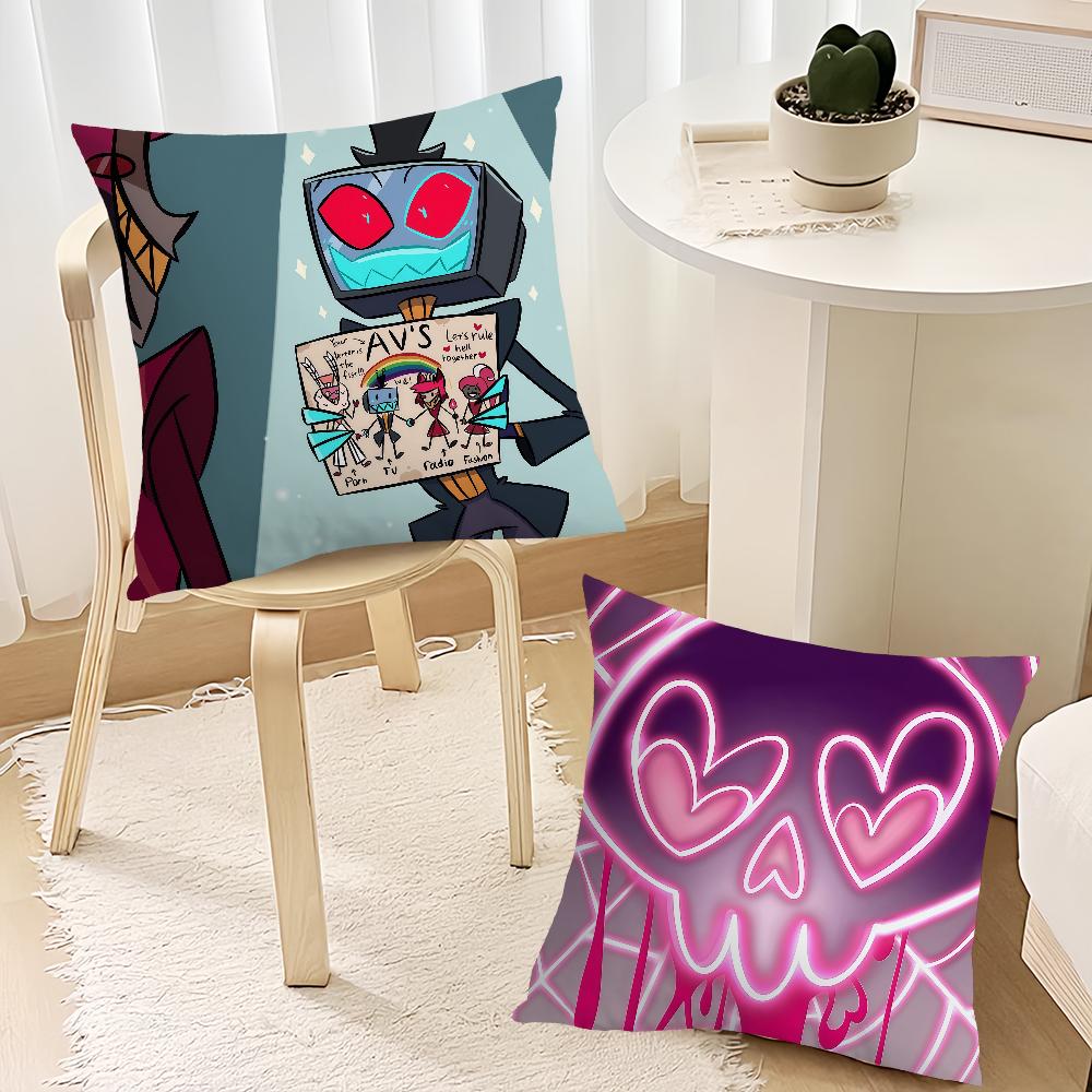 H-HazbinS Cool H-Hotel cushion cover Decoration Room Shop Car Best Home Office Coffee Pillow Sofa Printing Nordic Simplicity Hit
