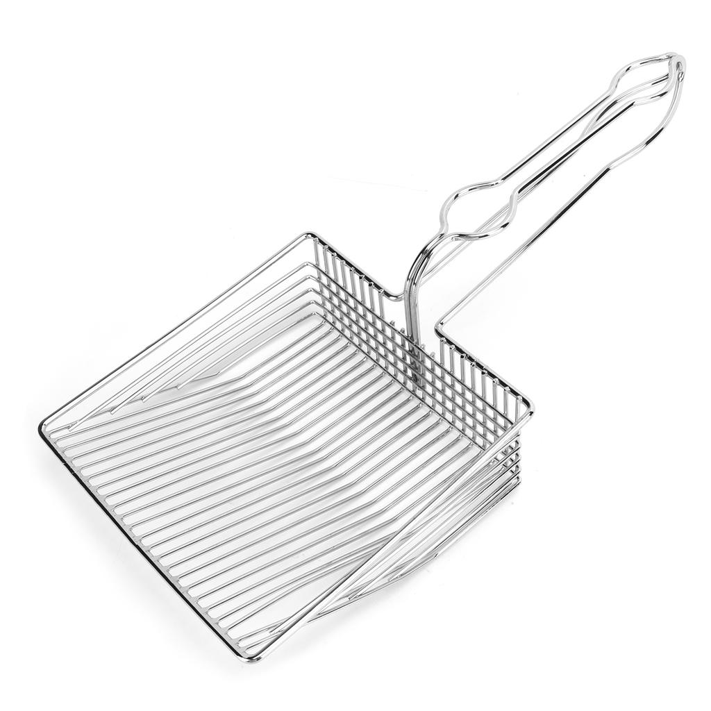 Cat Litter Scoop Stainless Steel Kitty Litter Metal Scooper for Small Pet Litter Boxes Cleaning