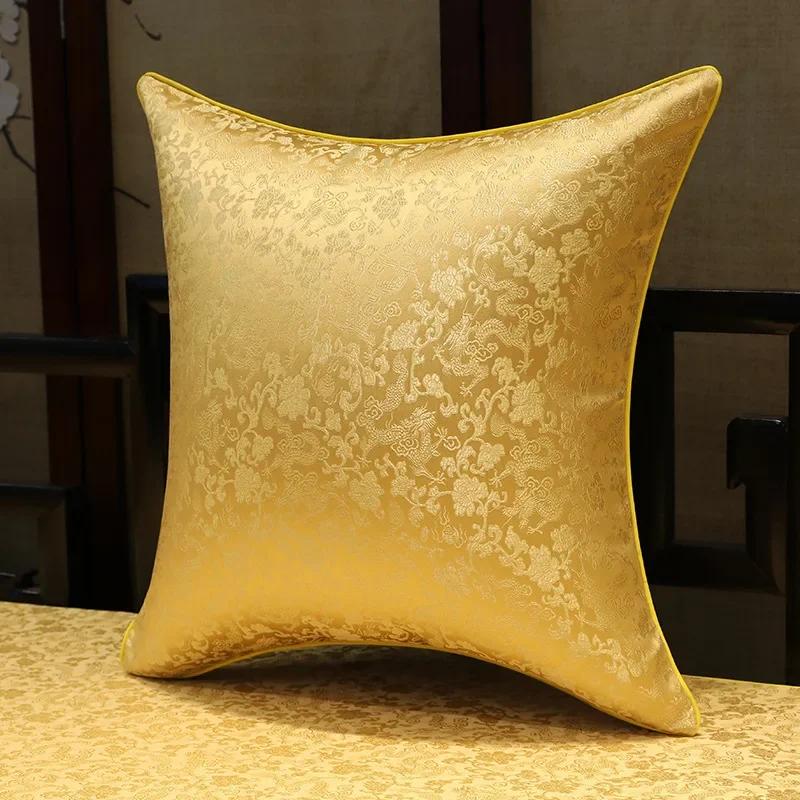 35x50cm/45x45cm Jacquard Plant Bamboo Cushion Cover Chinese Light Luxury Tassels Pillow Covers Decorative Green Black Home Decor