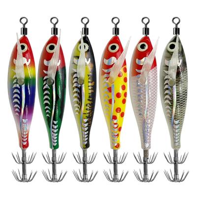 8cm Squid Cuttlefish Sleeve Hook Jig Lures Artificial Shrimp Baits Cuttlefish Sleeve Squid Jig Baits Easy To Use