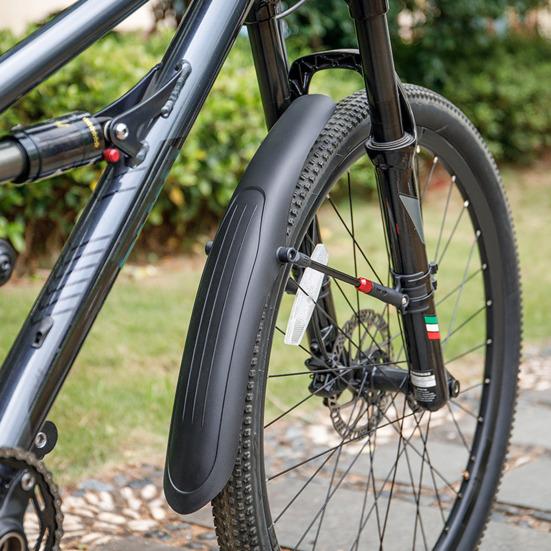 2Pcs Bicycle Fender Adjustable Lightweight Universal MTB Mountain Road Bike Front Rear Mud Splash Guard Mudflap Bike Accessories