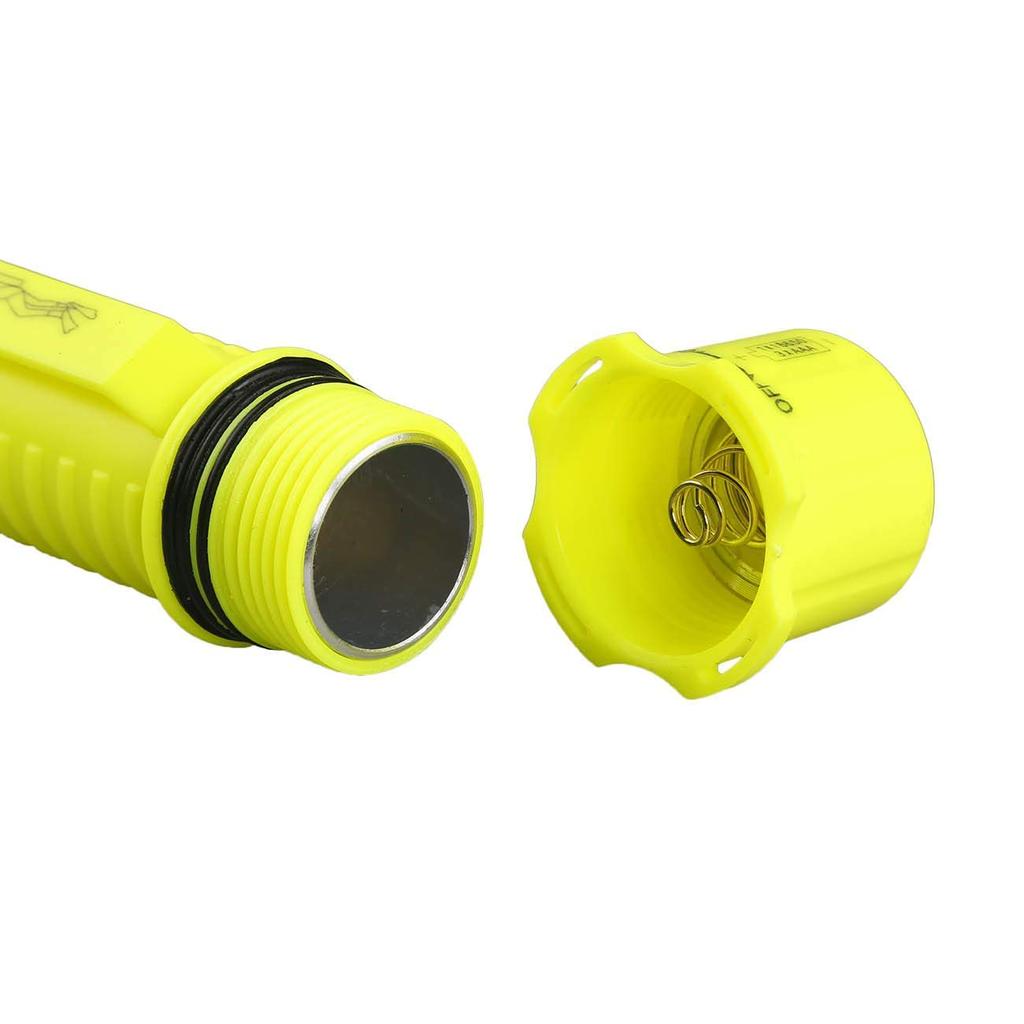 1800 Lumens Professional Diving LED Flashlight with T6 LED Underwater Handheld Scuba Safety Diver Lamp Not Ultra-Bright Chip, 3AAA/18650 Compatible,