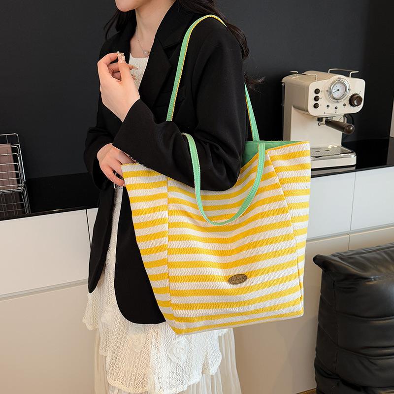 Casual Fashion Foreign Style Simple Bag Women's Spring and Summer Lazy Style Large-capacity Tote Bag Student Class Shoulder Bag