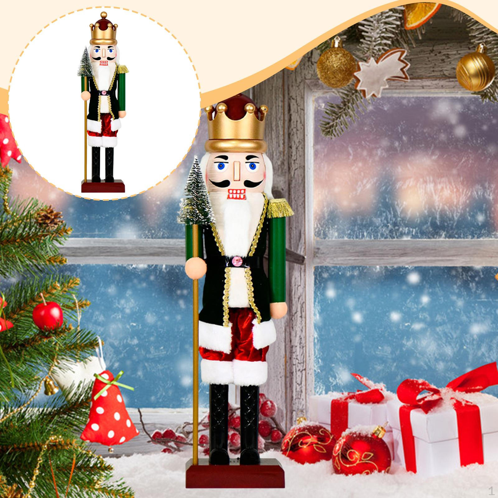 Рождественский декор Щелкунчик со светом, Коллекционный, Украшение, Фигурки 58cmx16cmx13cm