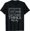 Camiseta Engraçada Cosmetologista Cabeleireiro Assustador