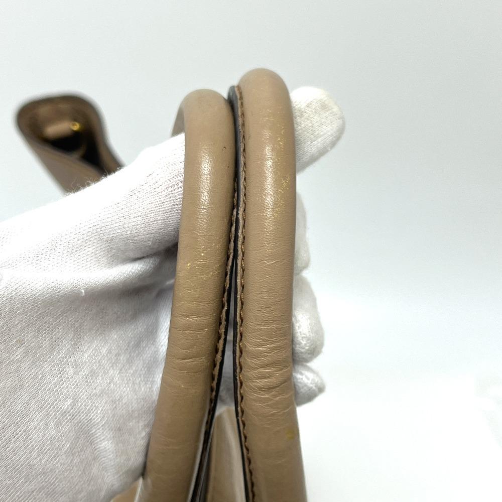 PRADA BN1713 logo Bags Hand Bag Tote Bag Nylon / Leather Beige/GoldHardware