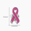 Pack of 10pcs Pink Ribbon Lapel Pin Breast Cancers Research and Awareness Brooches Set Coat Shirt Sweater Safety Pins