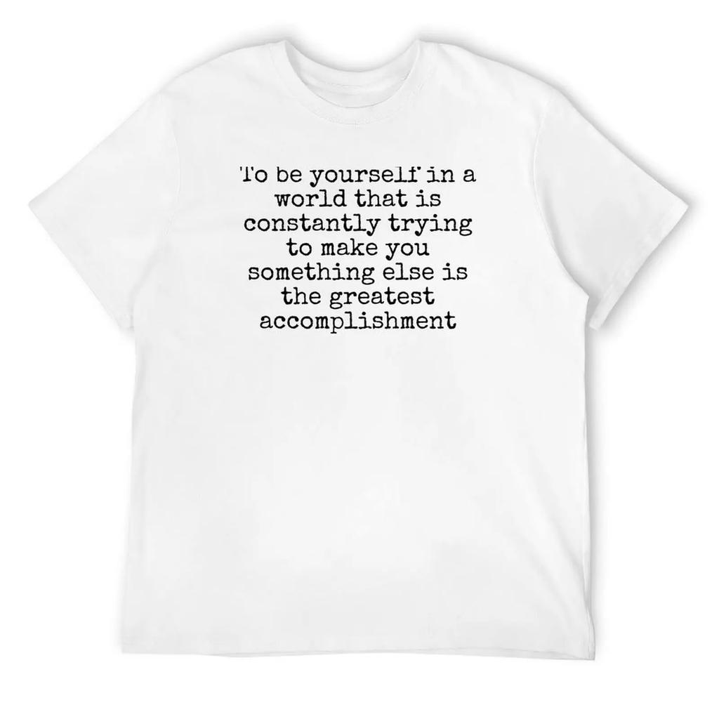 Ralph Waldo Emerson Quote T-Shirt Blanks Custom Shirt T Shirt Men