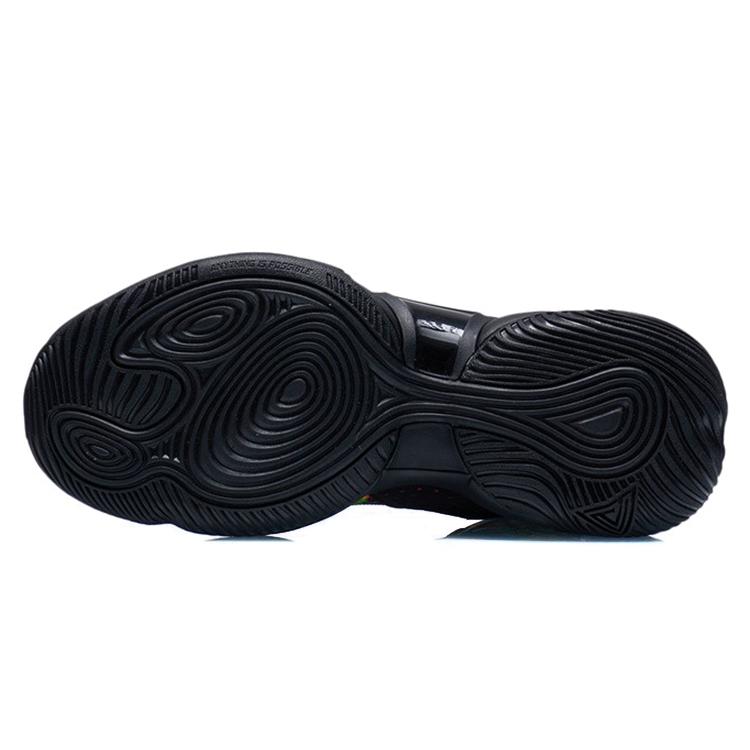 LiNing Air Raid Cushioning Anti-Slip And Wear-Resistant Support Mid-Top Basketball Shoes Black Multicolor ABPR067-2