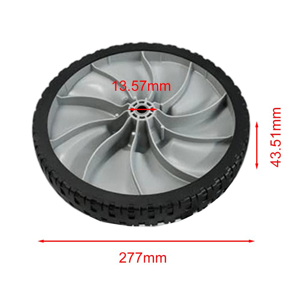 490-325-0023 Push Lawnmower With Plastic Rear Wheels, 11 Inches X 1.75 Inches