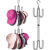 Rotatable Metal Hat Rack Organizers Home Accessory for Caps Space Saving Closet Hanger for Scarves Bags Towels