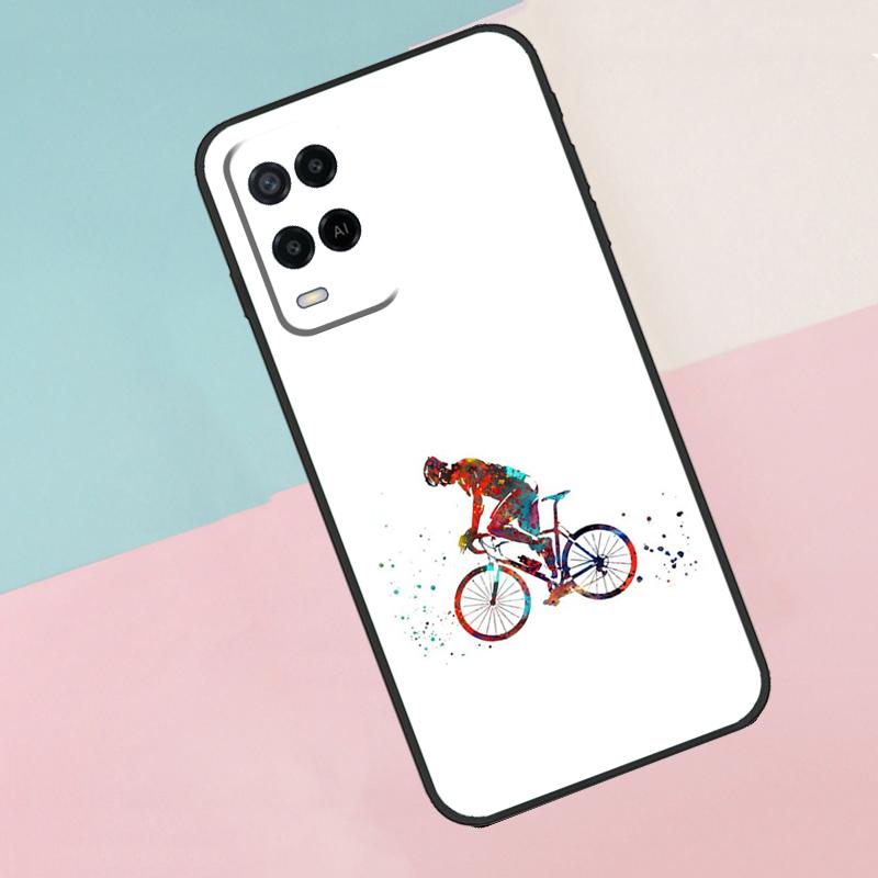 Bike Bicycle For Oppo A17 A77 A60 A74 A94 A54 A18 A38 A58 A78 A98 A40 A80 A16 A76 A96 A15 A57S Phone Case