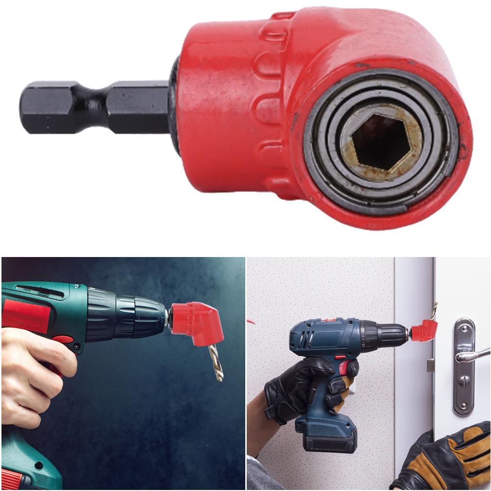 1/4 Inch Screwdriver Angled Bit Holder Right Angle Power Screwdriver Drill Attachment Drill Bits Screwdriver Socket Holder