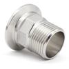 Sanitary Grade Triple Clamp Adapter SS304 Stainless Steel Sanitary Grade Fitting  Fluid Systems