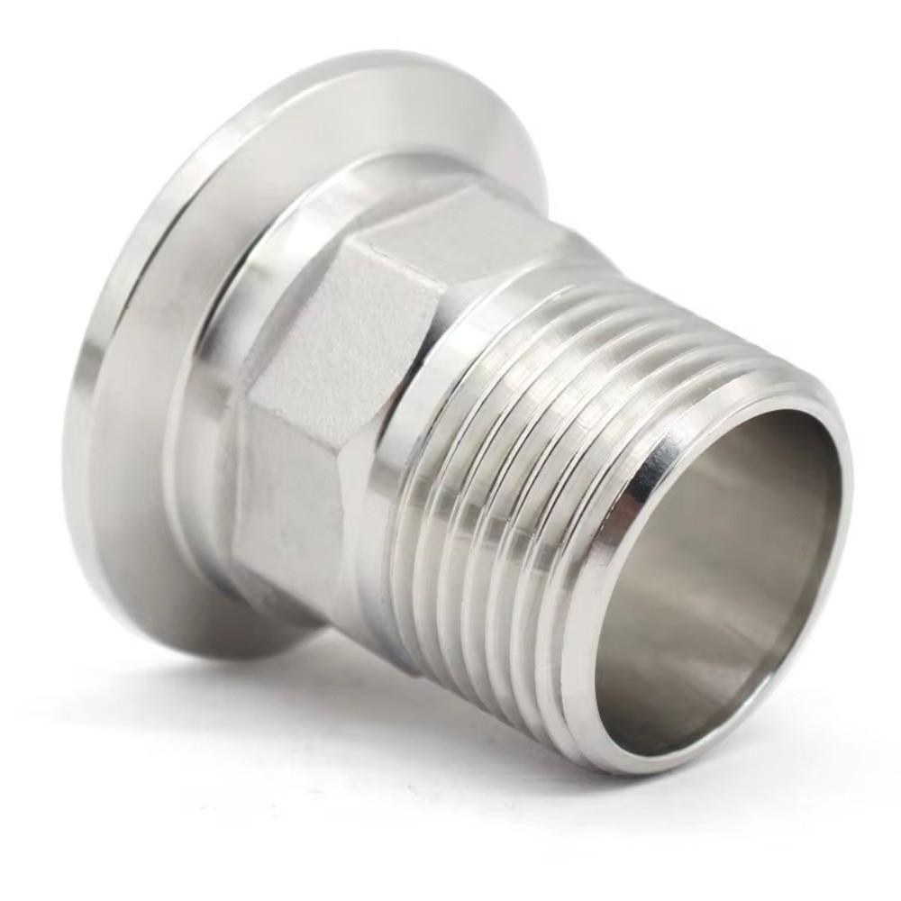 Sanitary Grade Triple Clamp Adapter SS304 Stainless Steel Sanitary Grade Fitting Fluid Systems