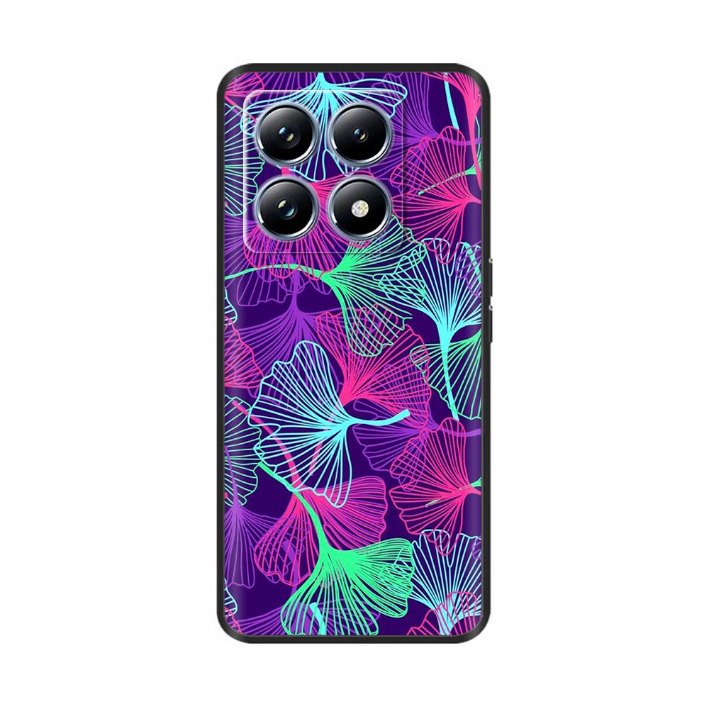 Silicone Phone Case for Xiaomi Mi 14T Pro / 14T 5G Case Luxury Painted Protection Shell Back Cover for Mi14T Soft Black Bumper