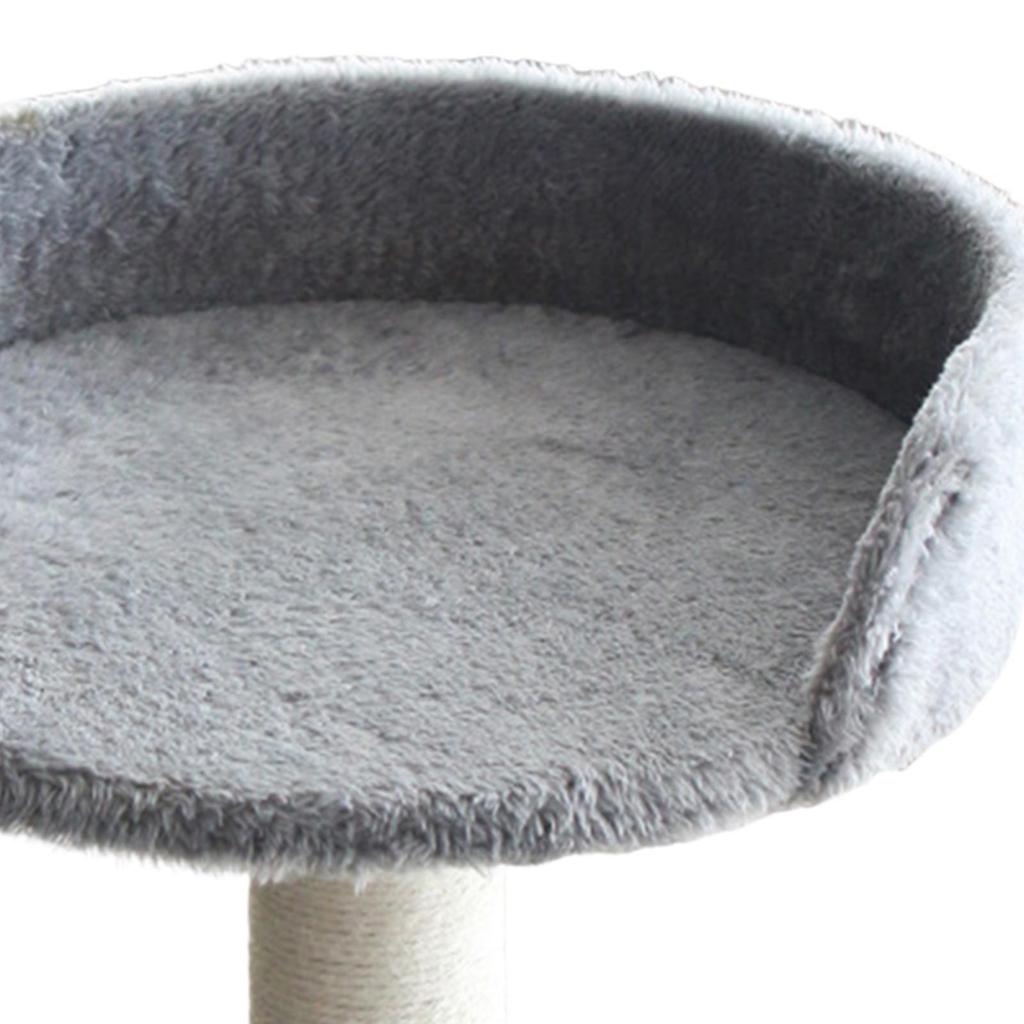 Desktop Cat Bed Round Hammock Easy Assembly Space Saving Soft Elevated Cat Perch for Indoor Cats for Computer Desk Side Table