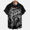 Hawaiian Men's Shirt, Car and Motorcycle Men's Short-sleeved Collared Shirt 2026