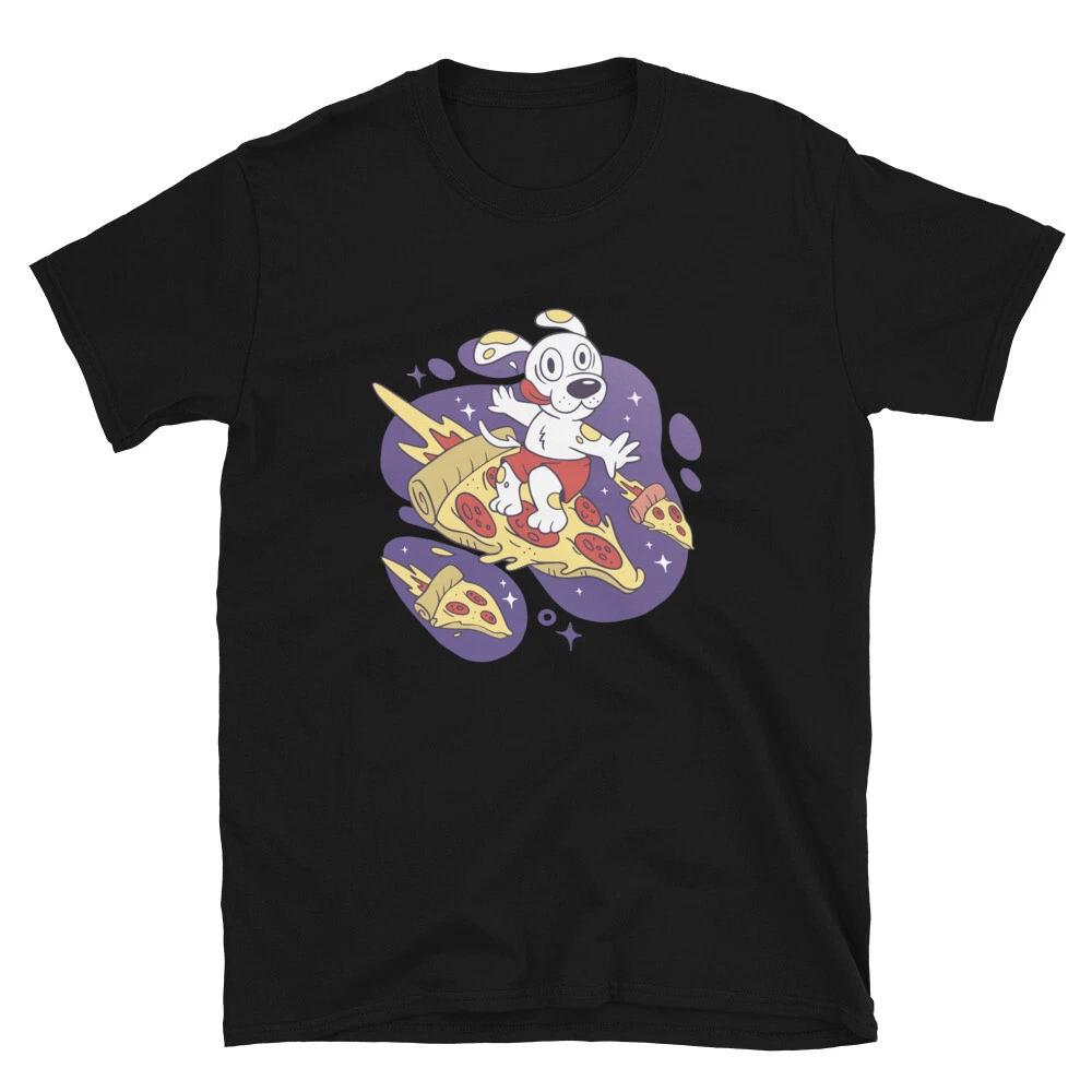 Dog Surfer Surfing On A Pizza Classic Fit T-Shirt M